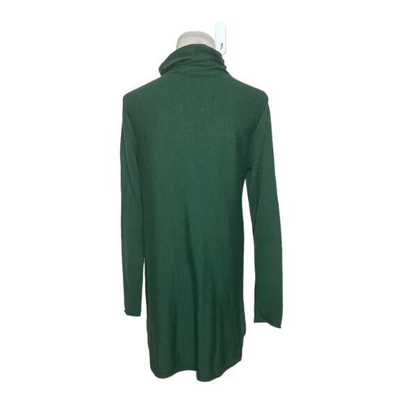 Eileen Fisher green high neck long sleeves sweater size small - Picture 2 of 11
